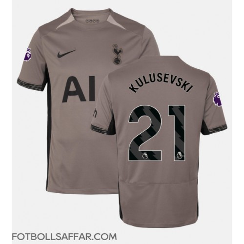 Tottenham Hotspur Dejan Kulusevski #21 Tredjeställ 2023-24 Kortärmad